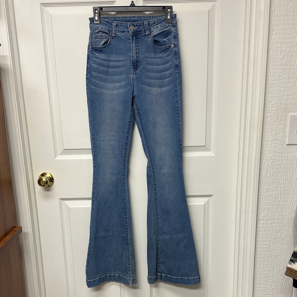 SHEIN Denim Flare Jeans Size S tall
